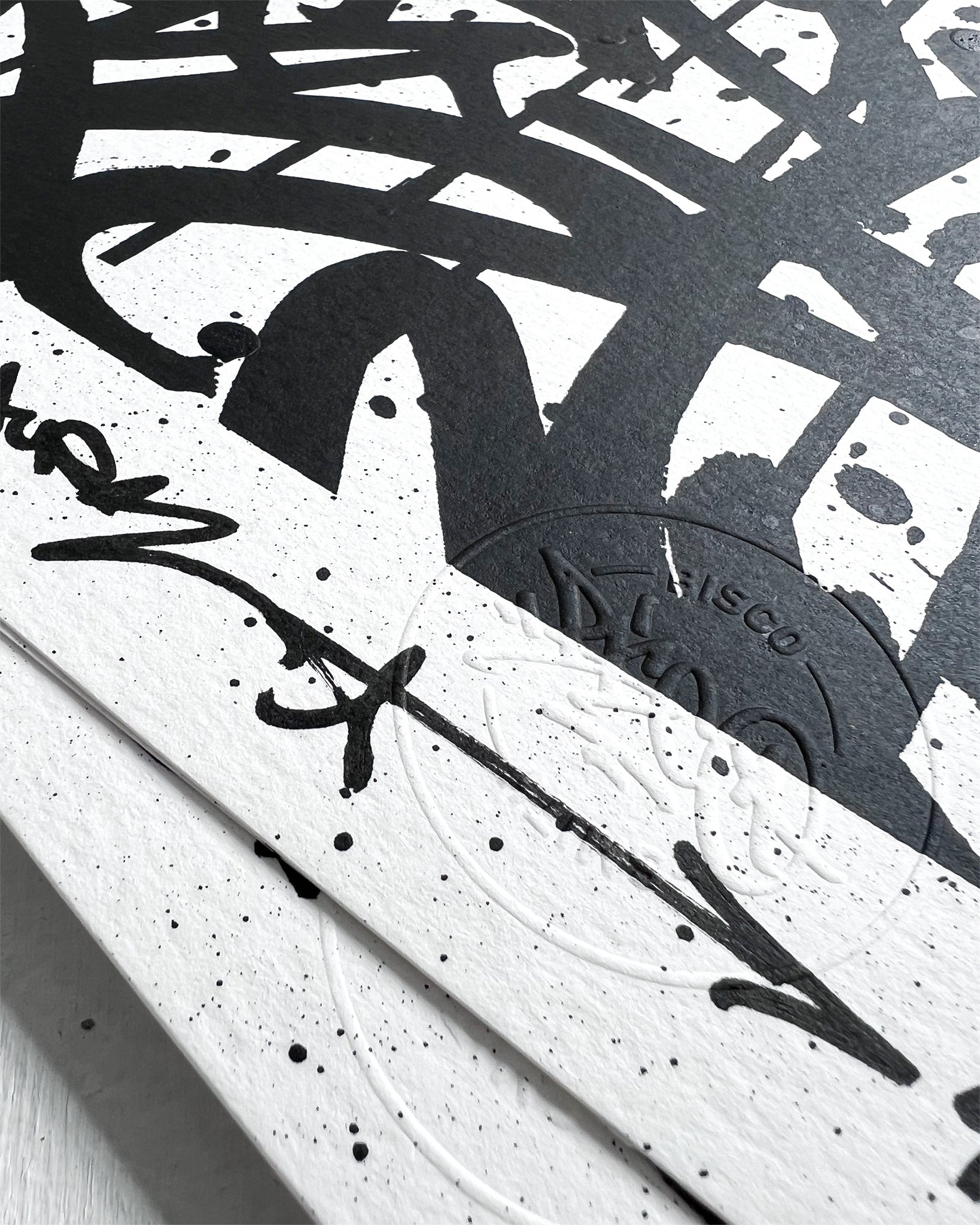 CREATE THE FUTURE / screenprint - 50 x 35 cm / 20 x 14 in