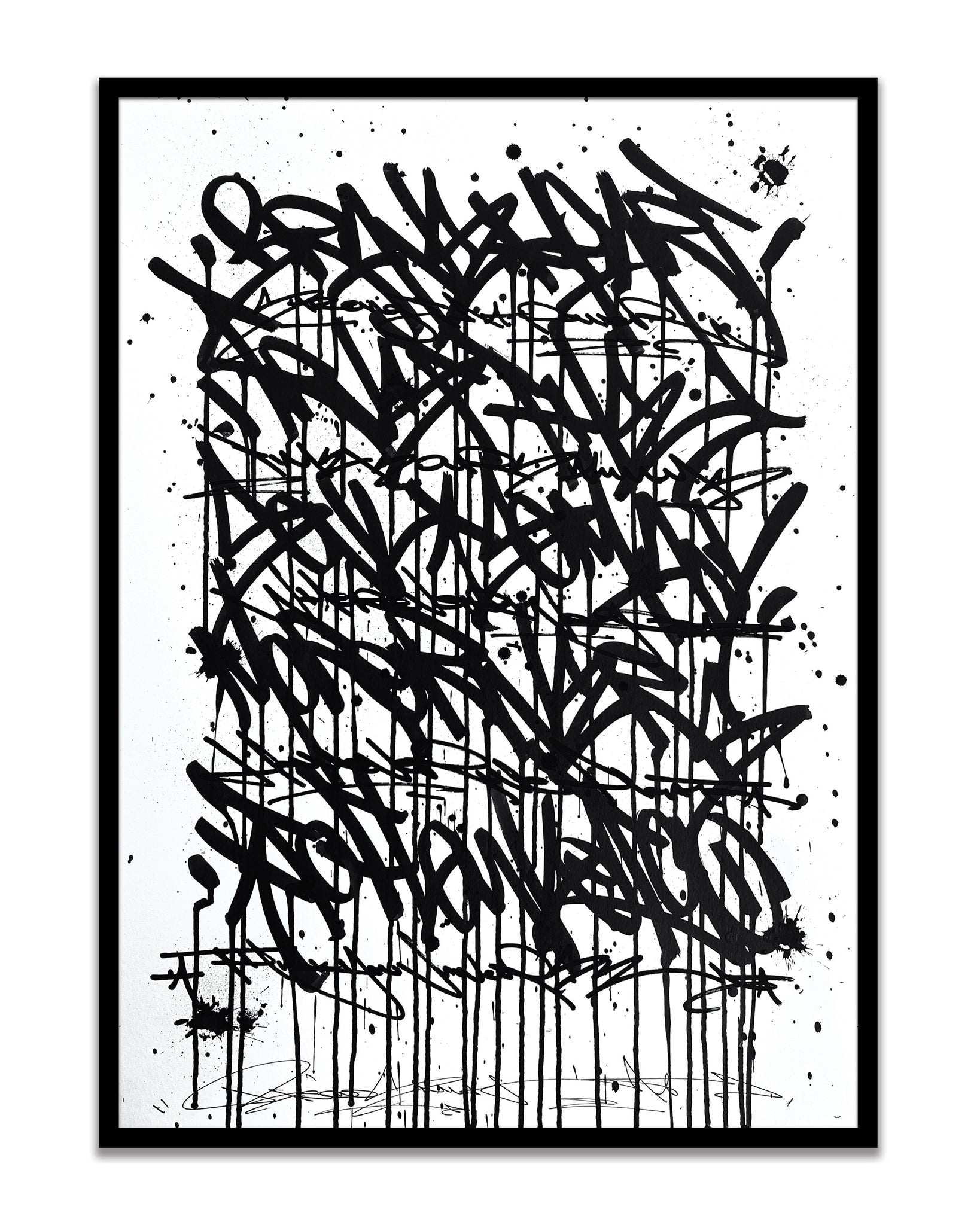 Fear Less Live More 06 - original on paper 50 x 70 cm