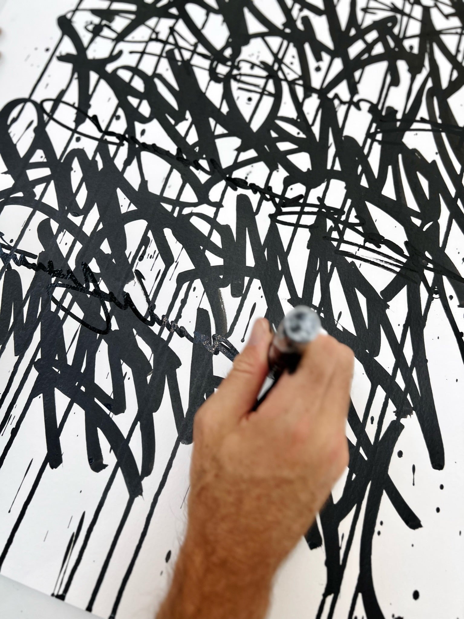 Fear Less Live More 02 - original on paper 50 x 70 cm