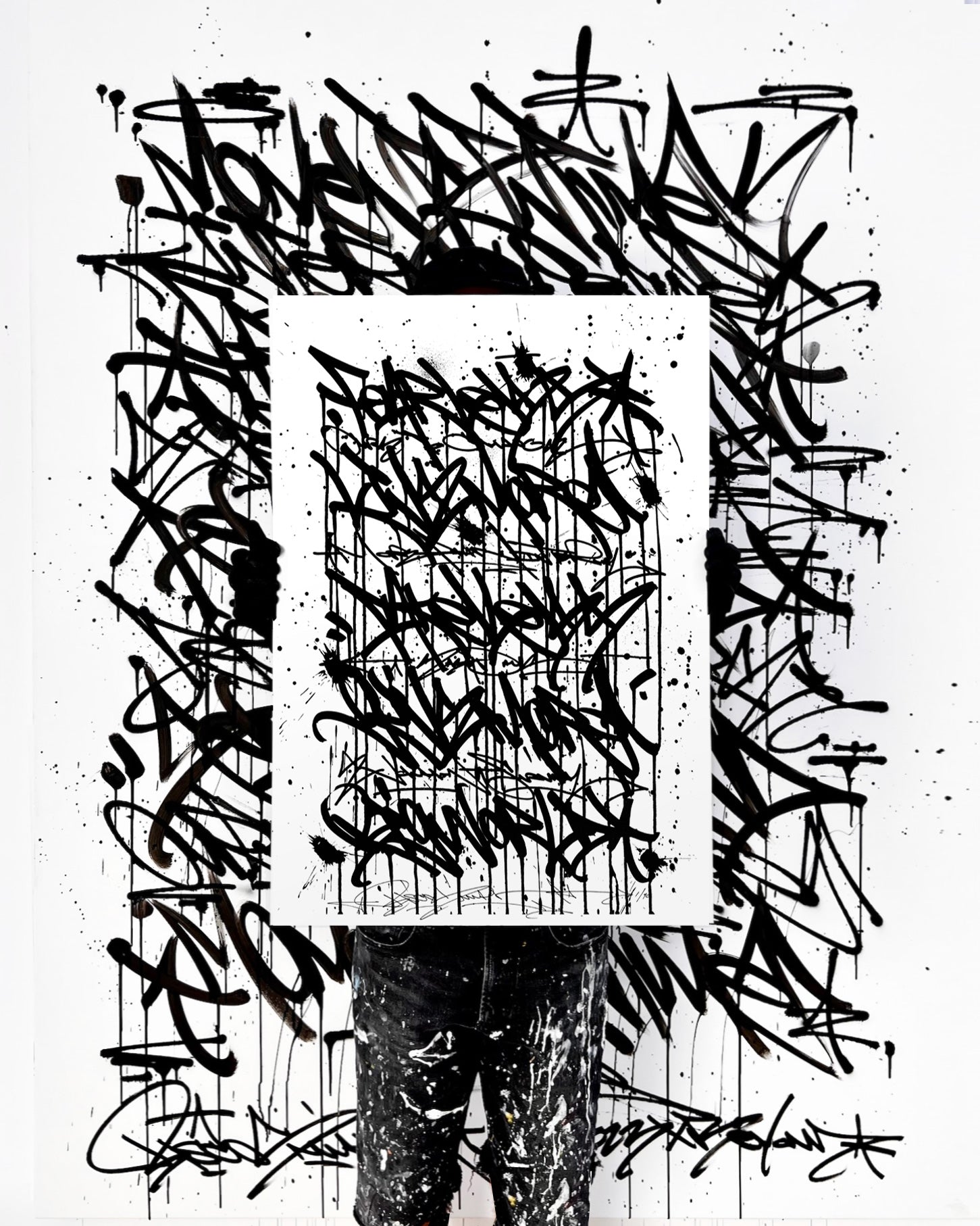 FEAR LESS LIVE MORE / screenprint - 50 x 70 cm