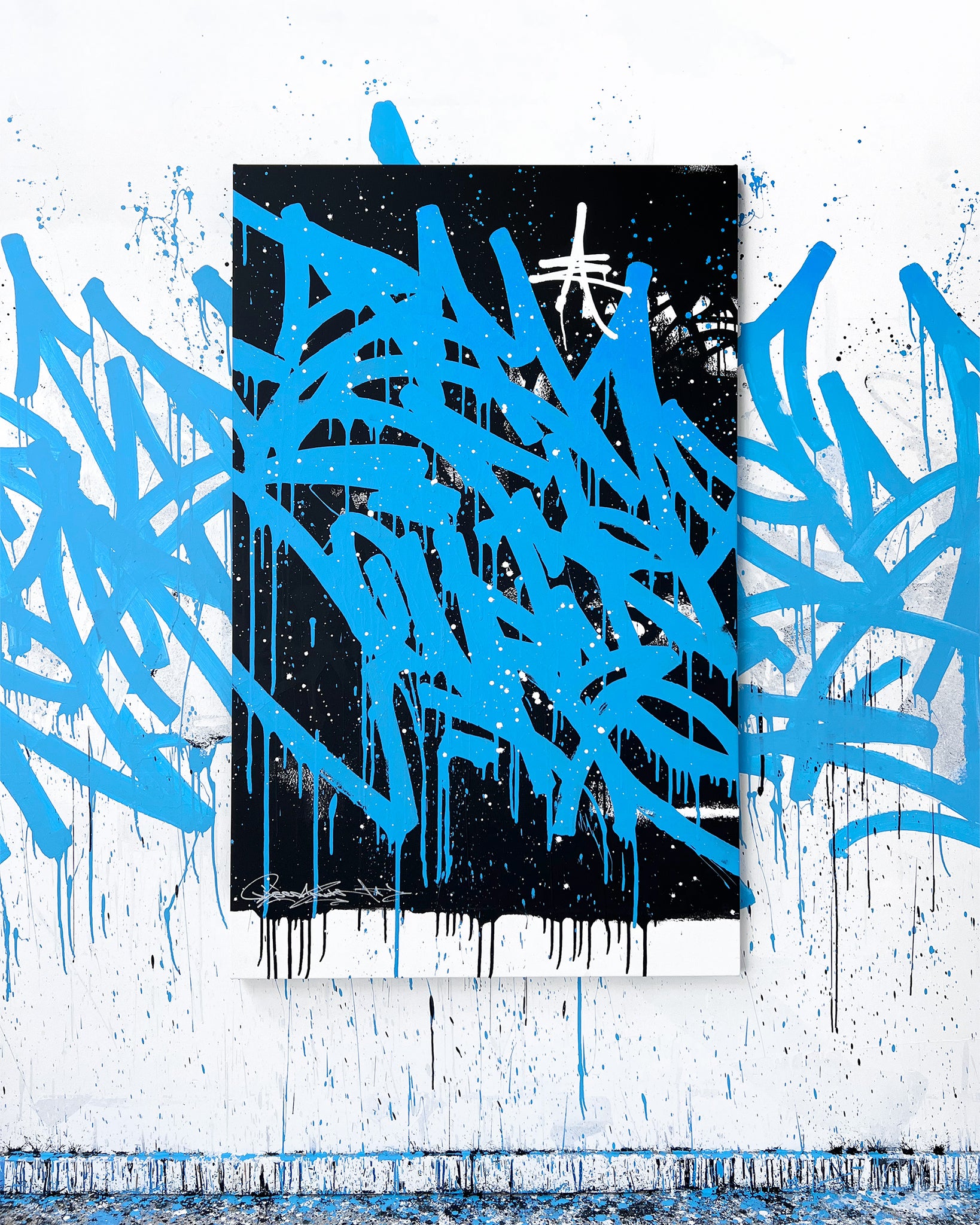 WAVES / stay the course - original on canvas - 100 x 160 cm