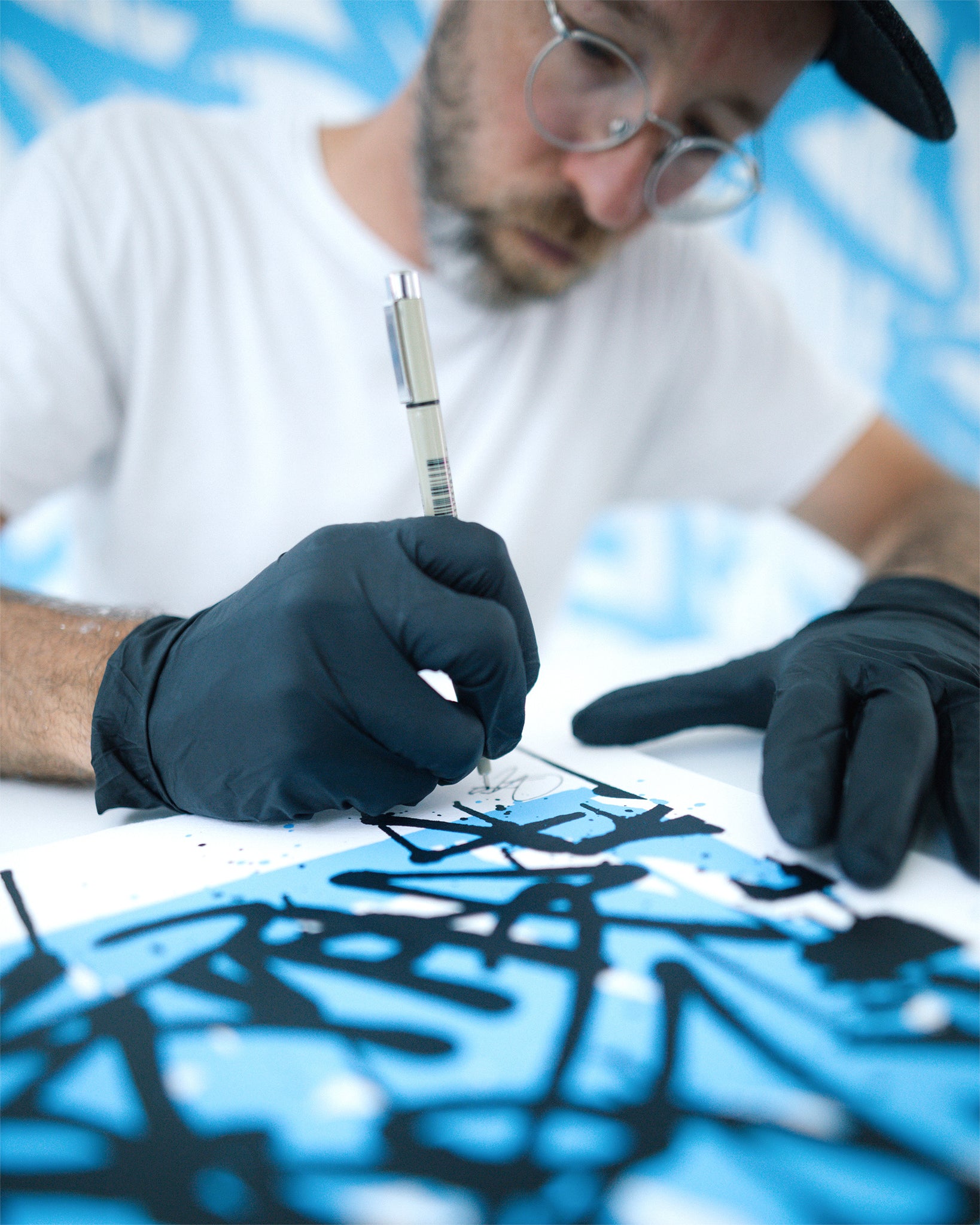 WAVES / screenprint - 50 x 70 cm