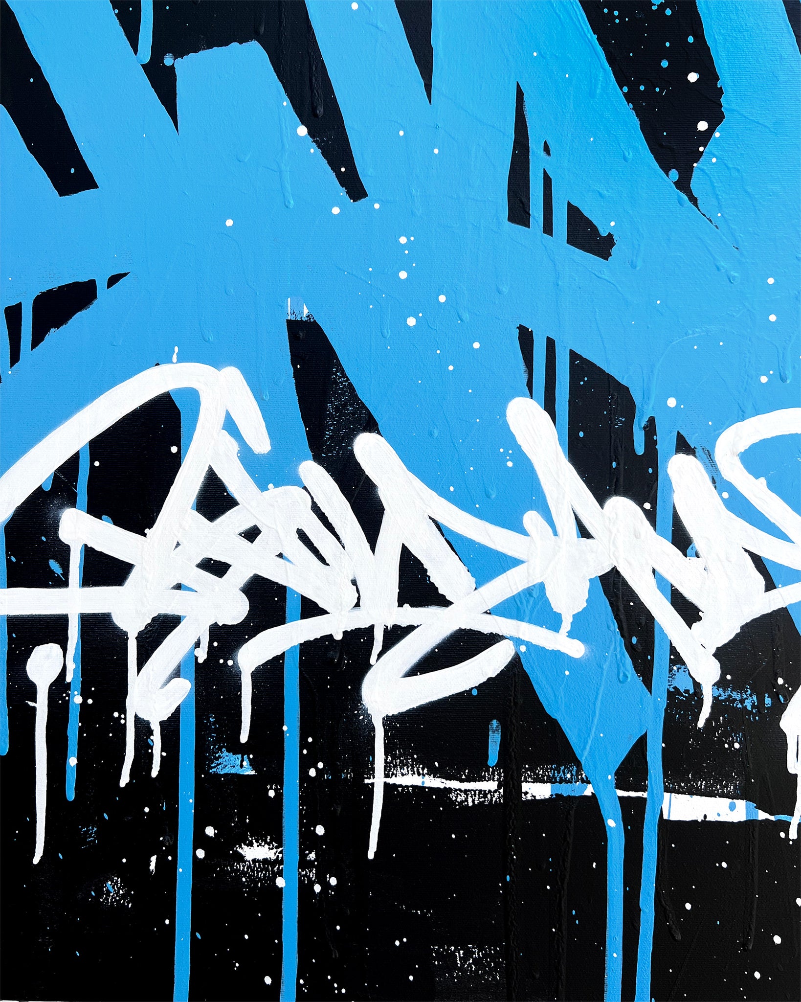 WAVES / build and break- original on canvas - 80 x 80 cm