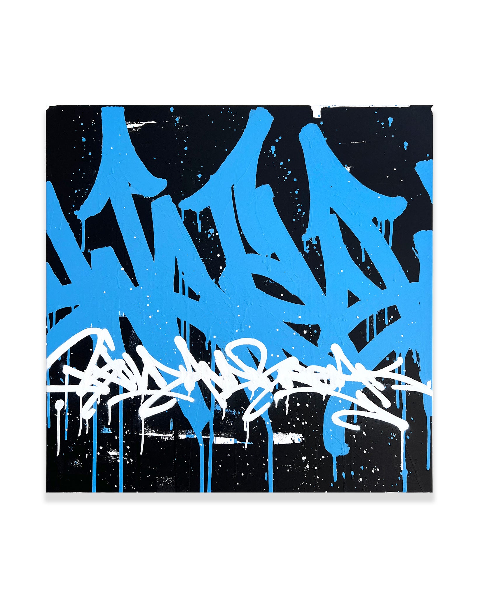 WAVES / build and break- original on canvas - 80 x 80 cm