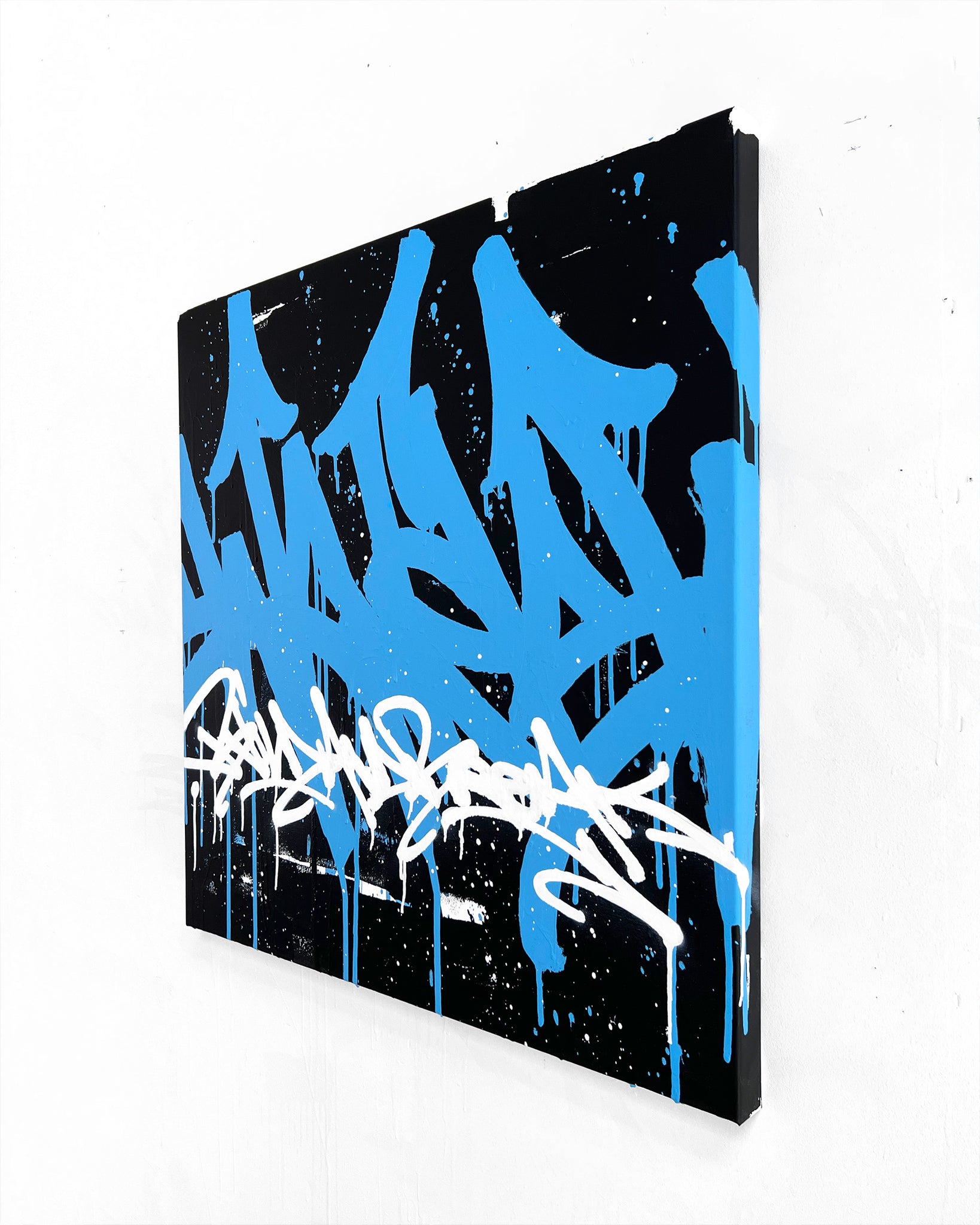 WAVES / build and break- original on canvas - 80 x 80 cm