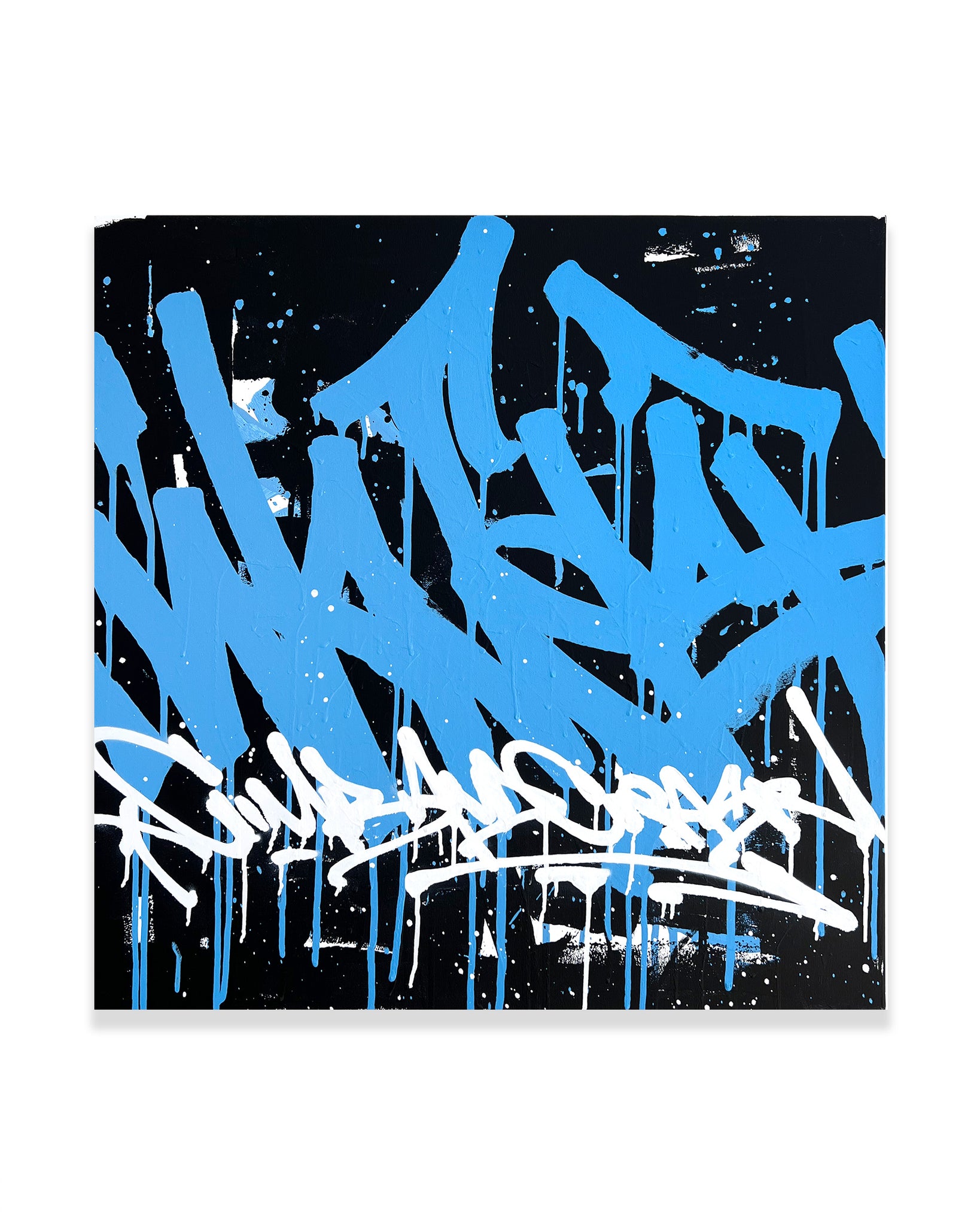 WAVES / climb and crash - original on canvas - 80 x 80 cm