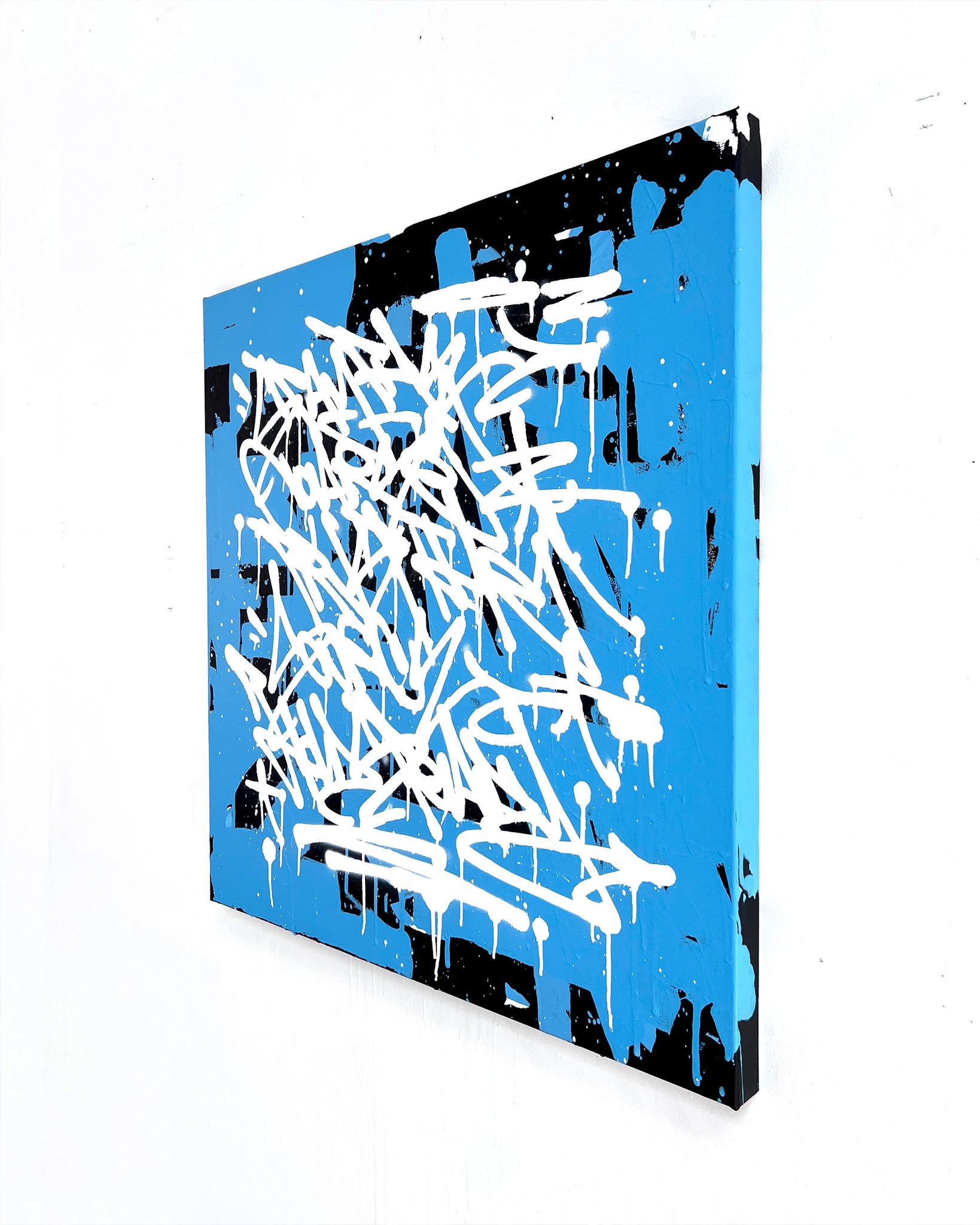 WAVES / hold steady- original on canvas - 80 x 80 cm