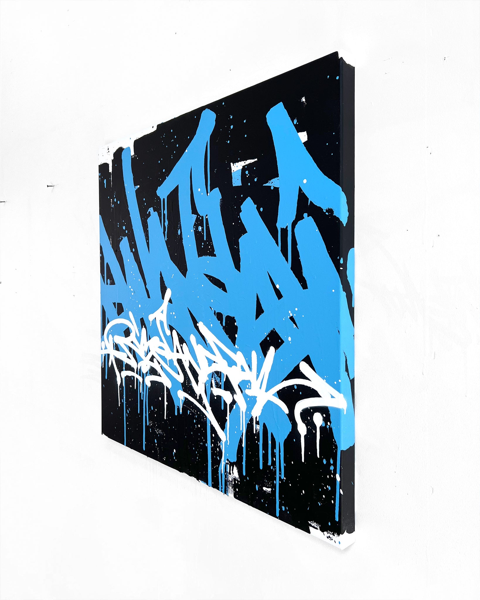 WAVES / rise and fall - original on canvas - 80 x 80 cm