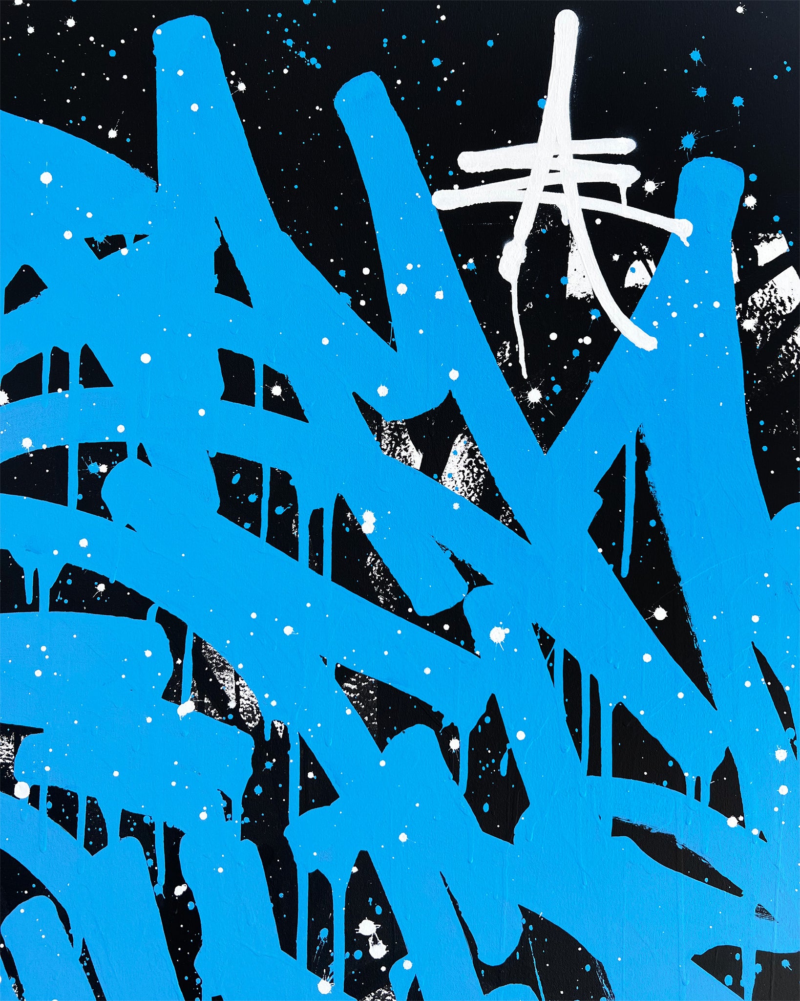 WAVES / stay the course - original on canvas - 100 x 160 cm