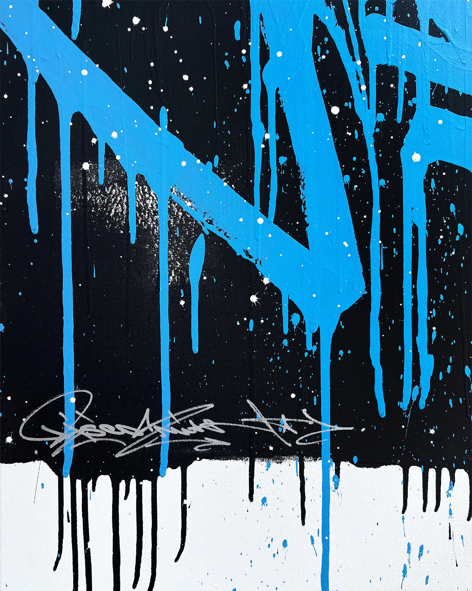 WAVES / stay the course - original on canvas - 100 x 160 cm