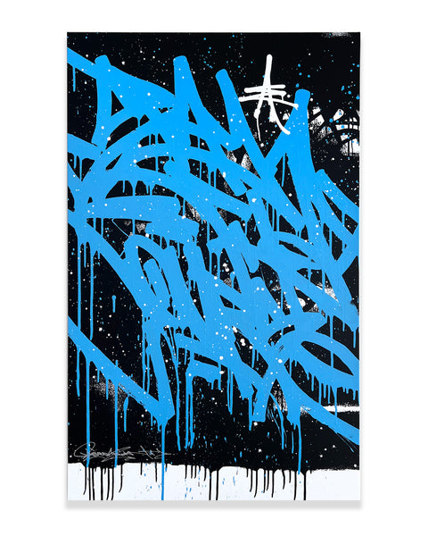 WAVES / stay the course - original on canvas - 100 x 160 cm