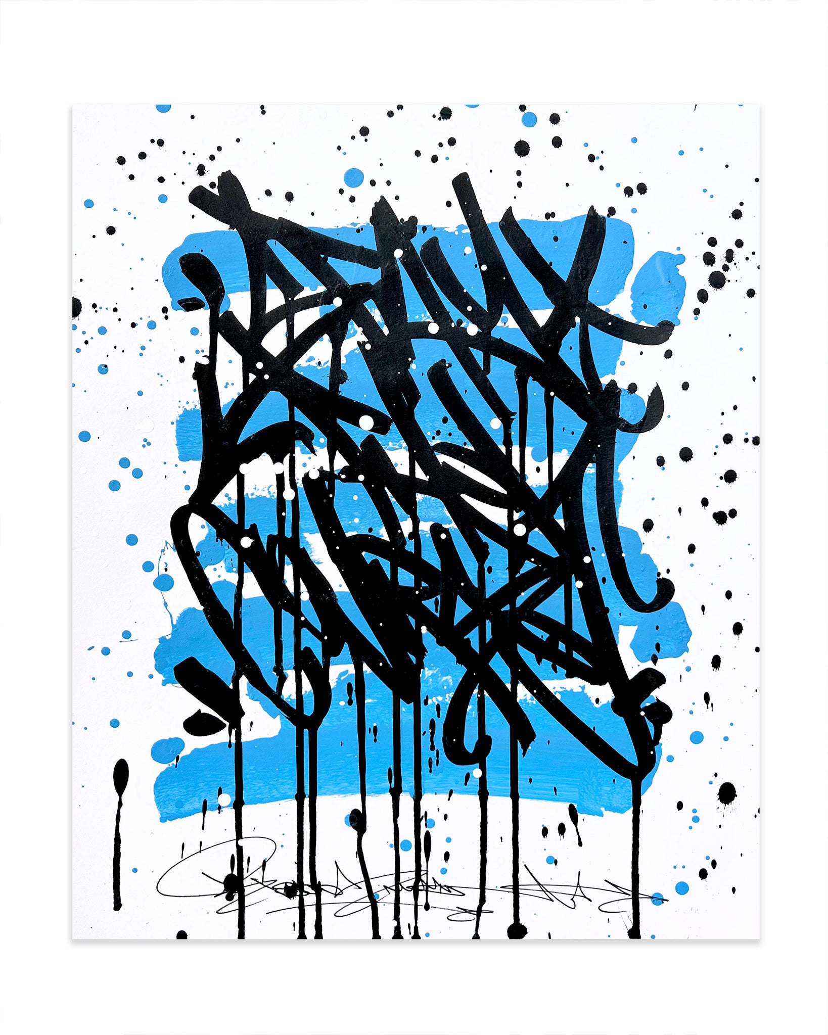 WAVES / stay the course - original on paper 35 x 43 cm