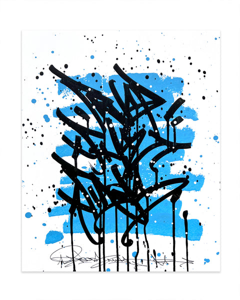 WAVES - trust the tides - original on paper 35 x 43 cm