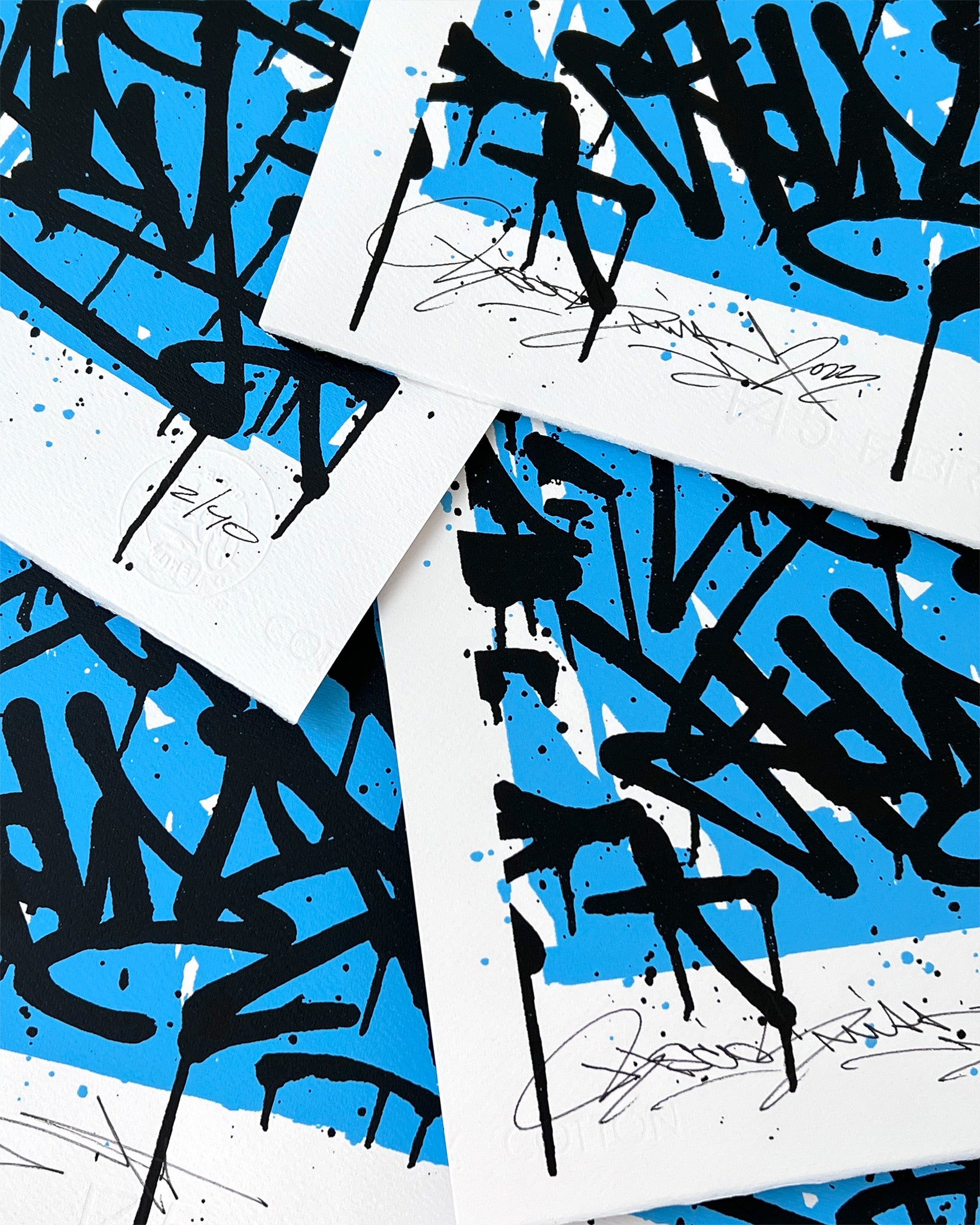 WAVES / screenprint - 50 x 70 cm