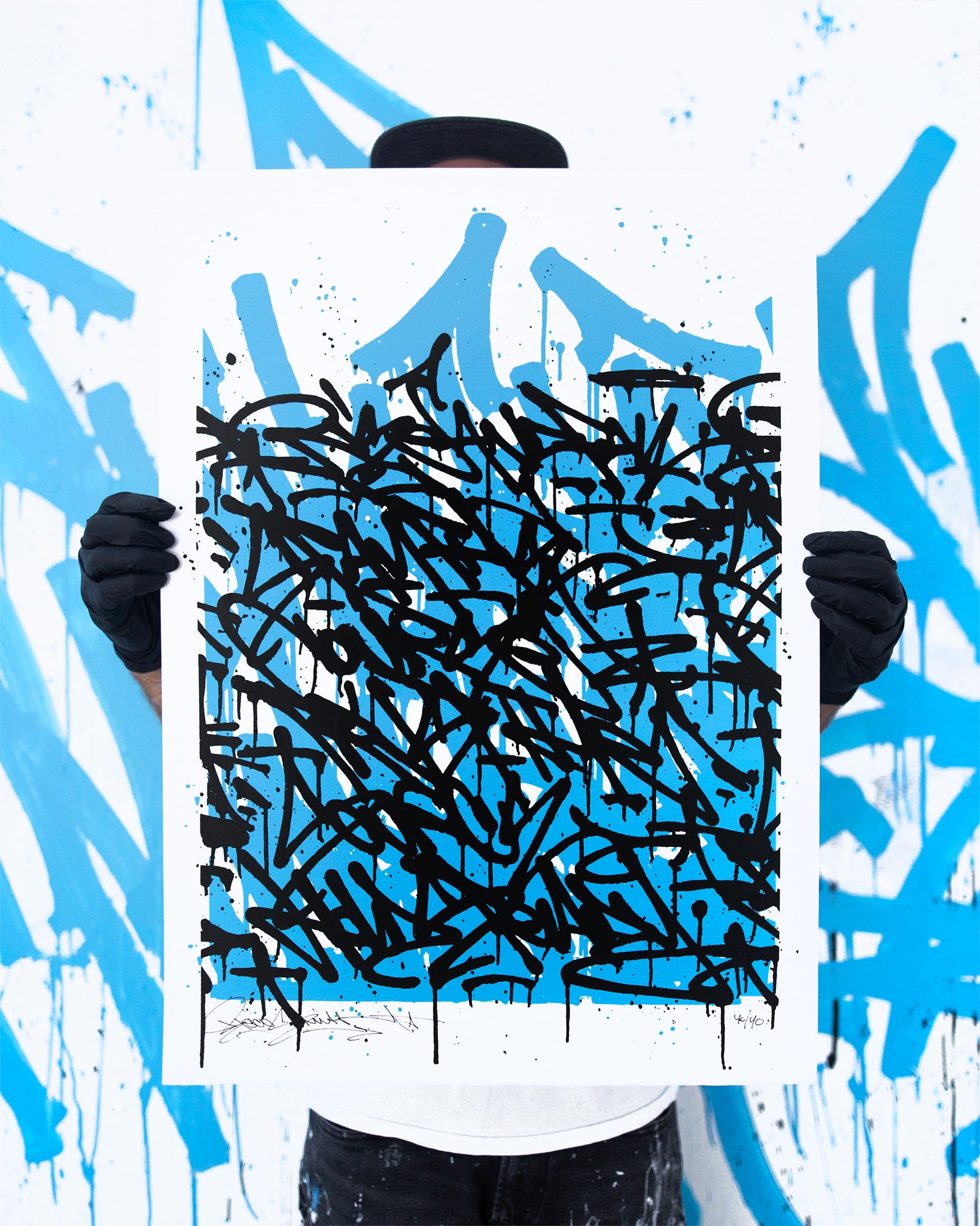 WAVES / screenprint - 50 x 70 cm