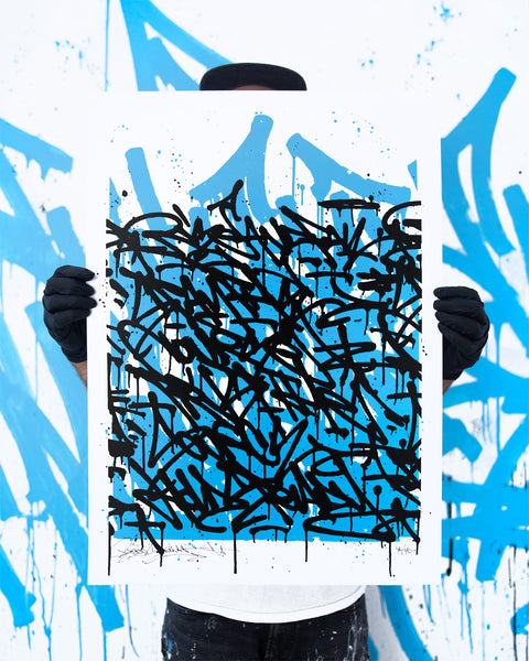 WAVES / screenprint - 50 x 70 cm