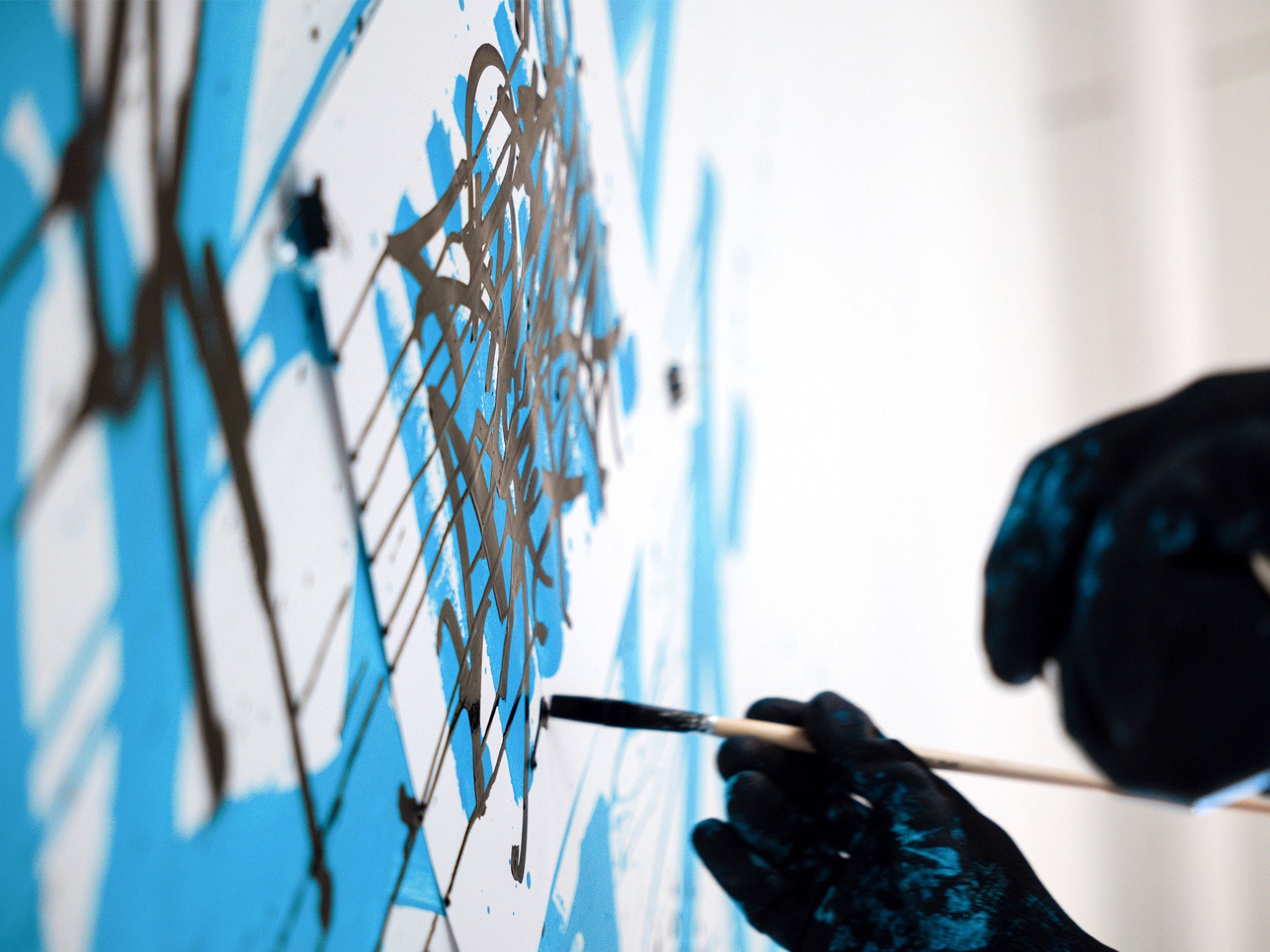 WAVES / stay the course - original on paper 35 x 43 cm