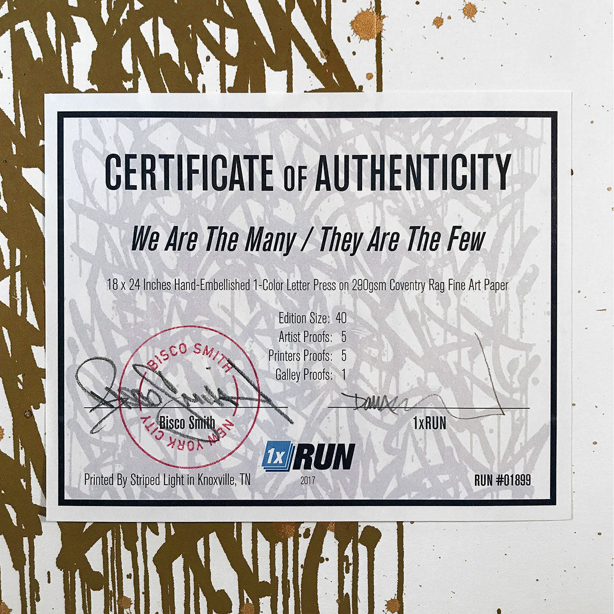 The Many x The Few - 18x24 - Bisco Smith