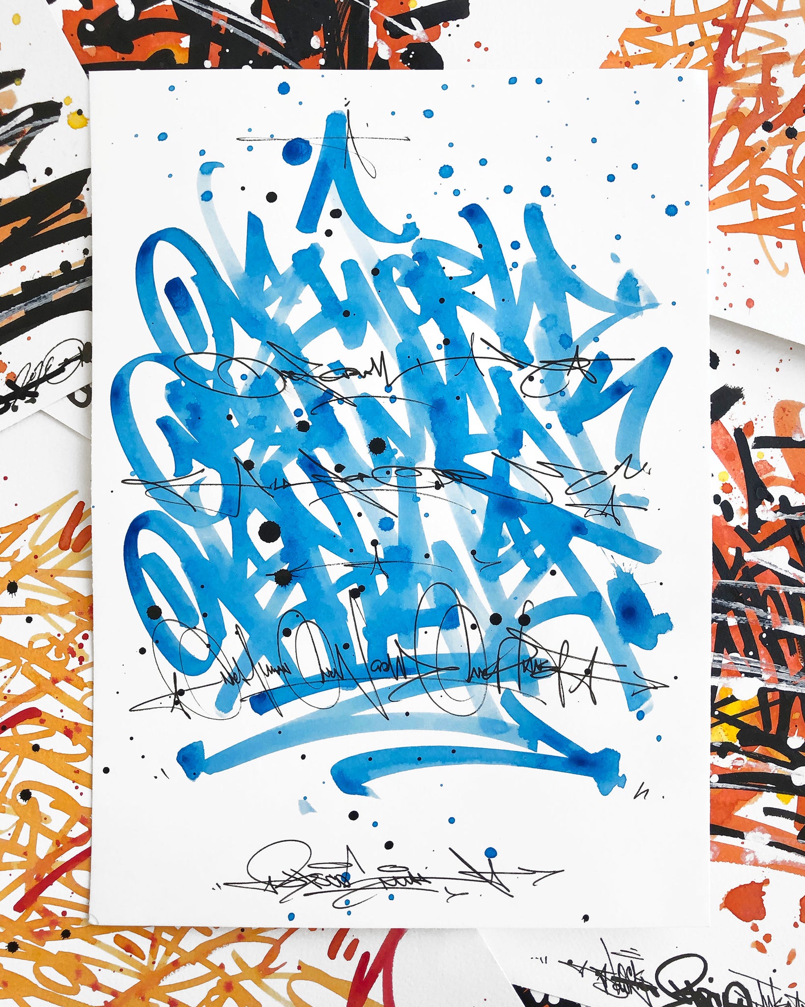 One World One Human One Planet 1/2 (10x14) - Bisco Smith