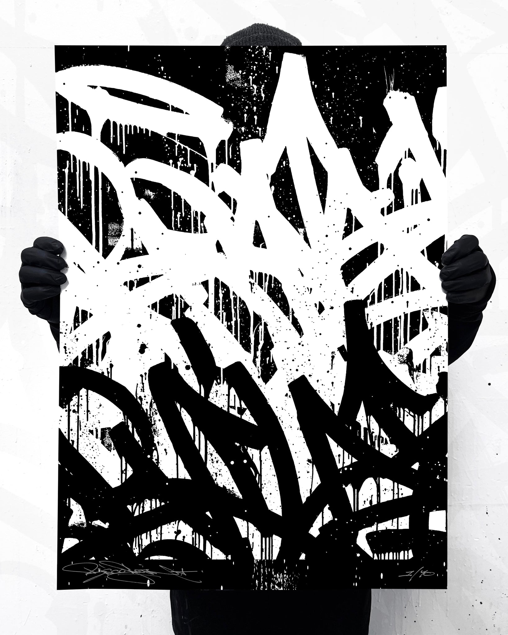 BUILD BRAVE / BRAVE BUILD - screen print on paper