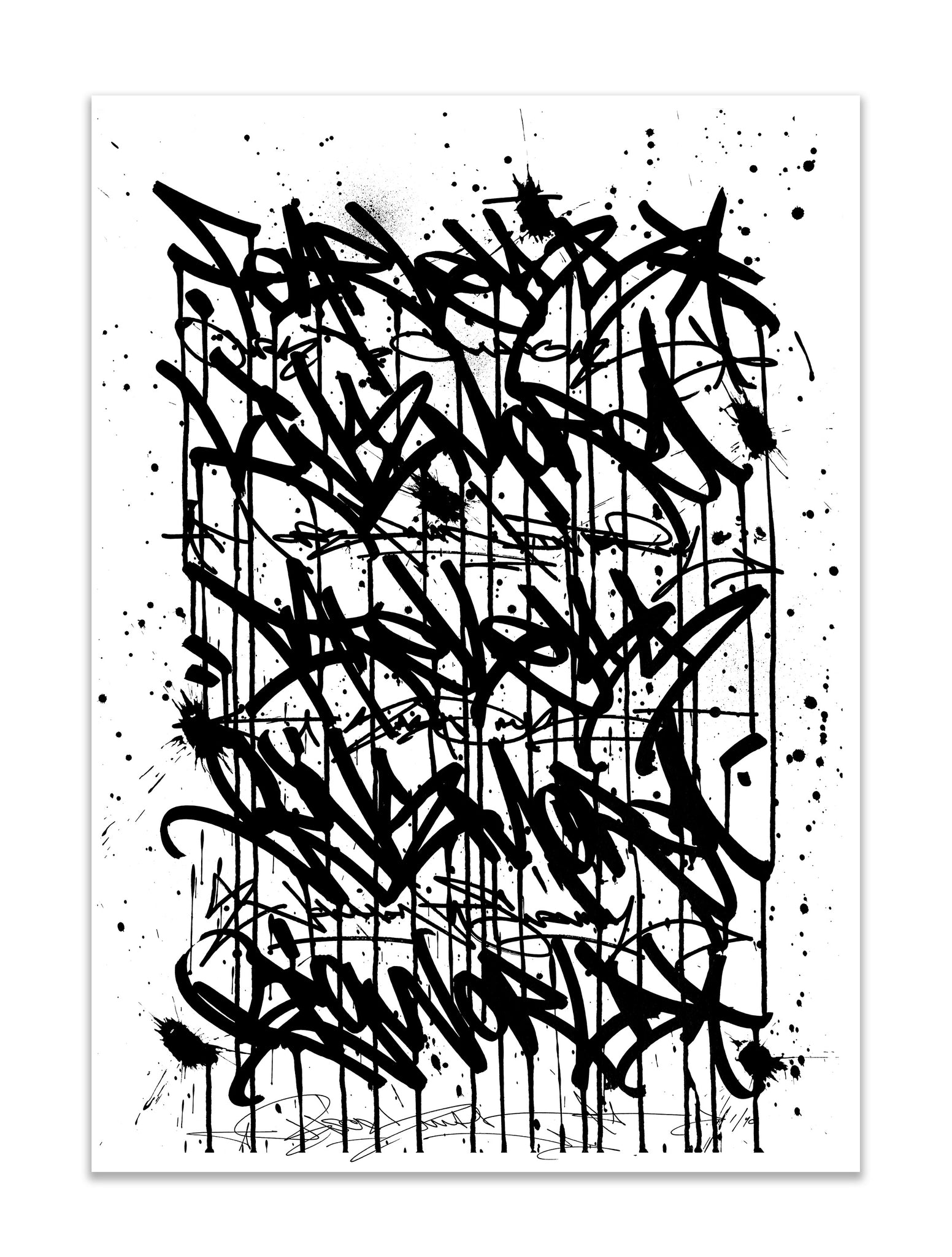 Fear Less Live More - Screenprint on paper 50 x 70 cm