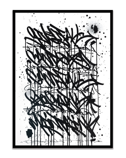 Fear Less Live More 01 - original on paper 50 x 70 cm