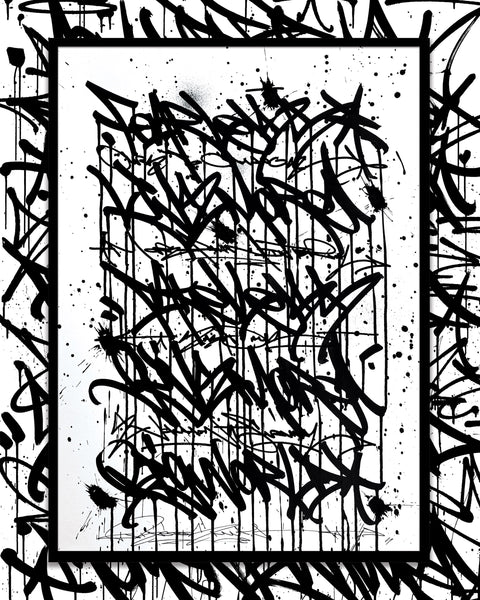 Fear Less Live More - OG on paper 50 x 70 cm