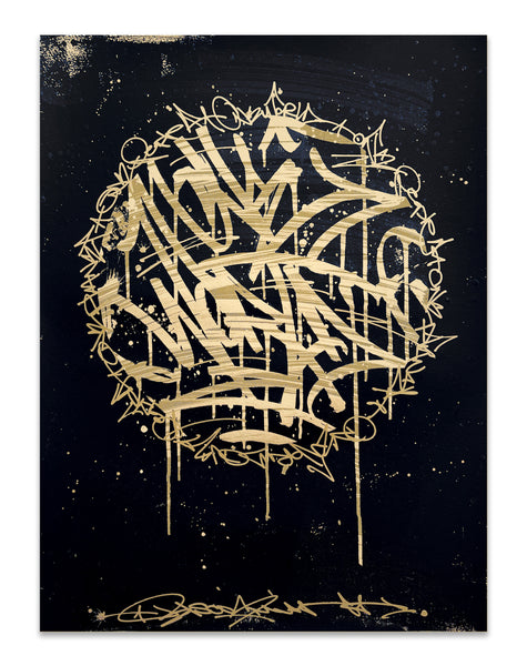 ONE WORLD 6/6 - hand embellished print