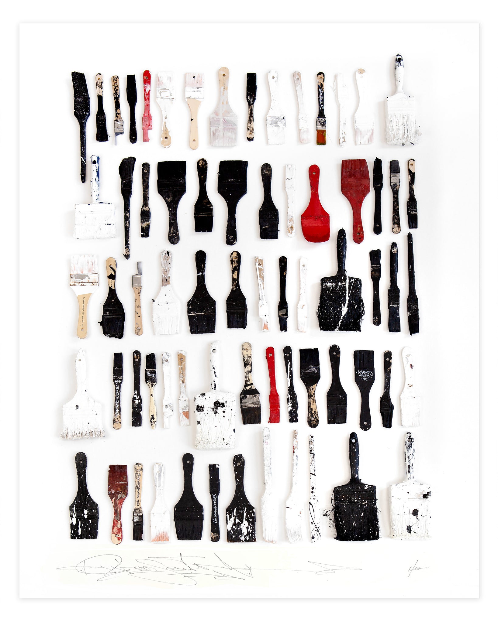 BRUSHES - 40 x 50 cm / 16 x 20 in