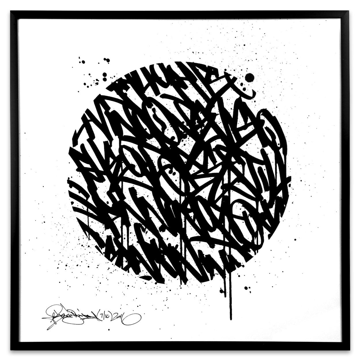 Universal Law | 12x12 | Framed Screen Print - Bisco Smith